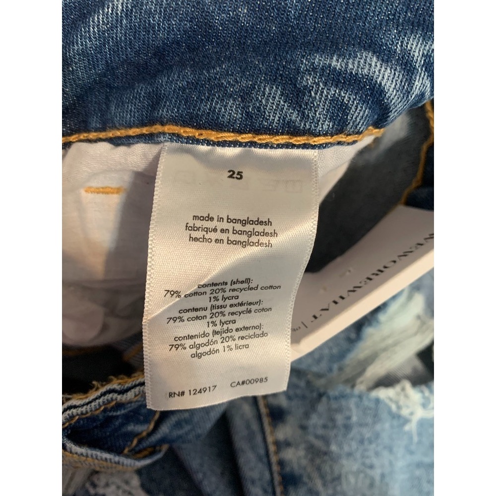 WE WORE WHAT NWT MSRP $158 Size 25 The Danielle High Rise Vintage Straight - Picture 7 of 7